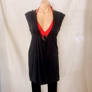 Merona black swimsuit cover. Small